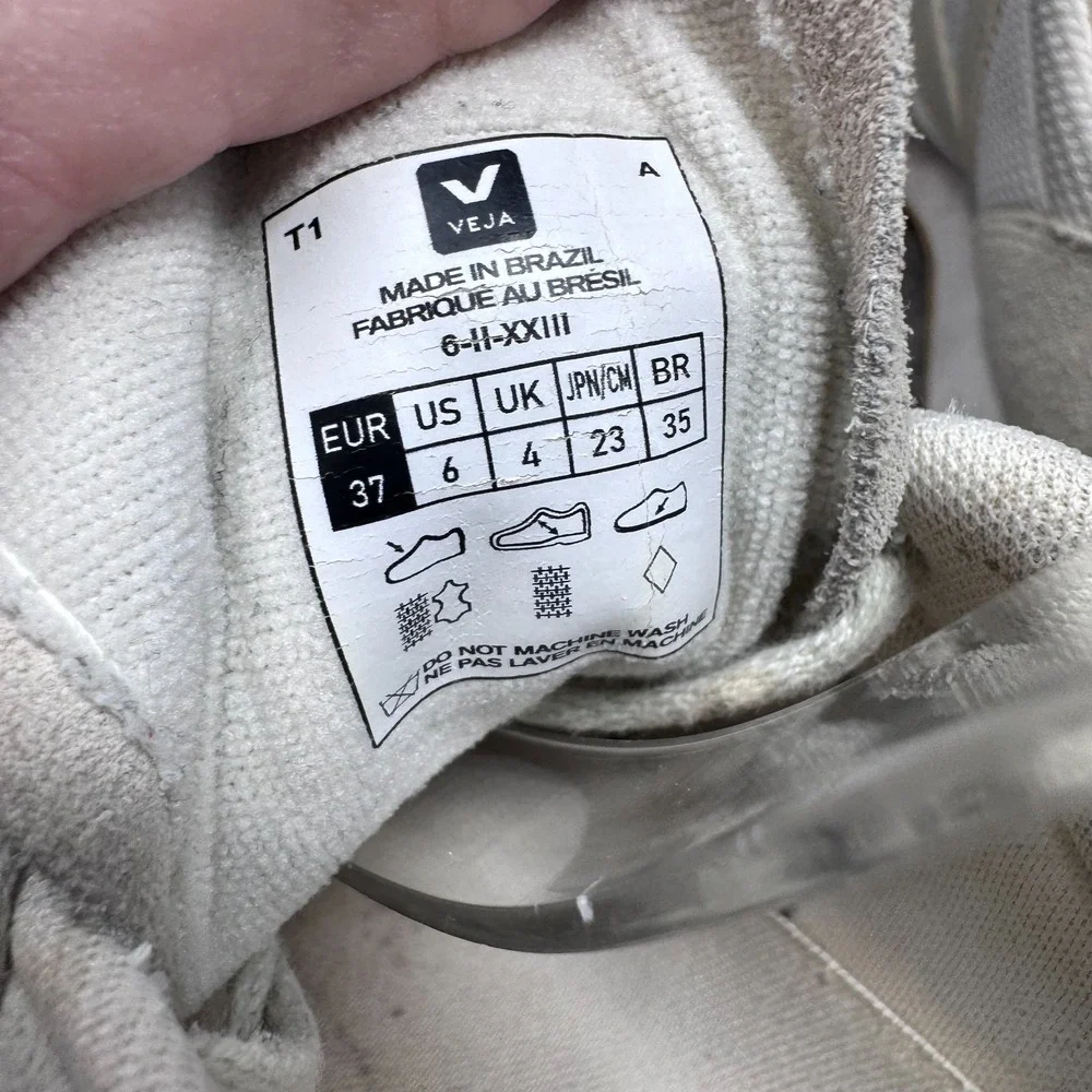 Veja Rio Branco Alveomesh Sneaker Shoes Pierre Beige Womens Size 6 Trainers